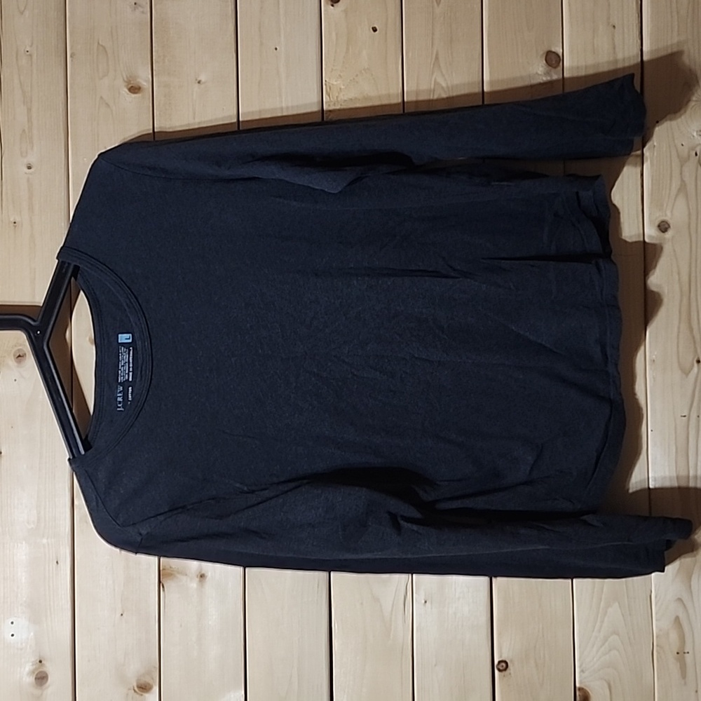 J. Crew Basic Long Sleeve Shirt 100% Cotton Size Large